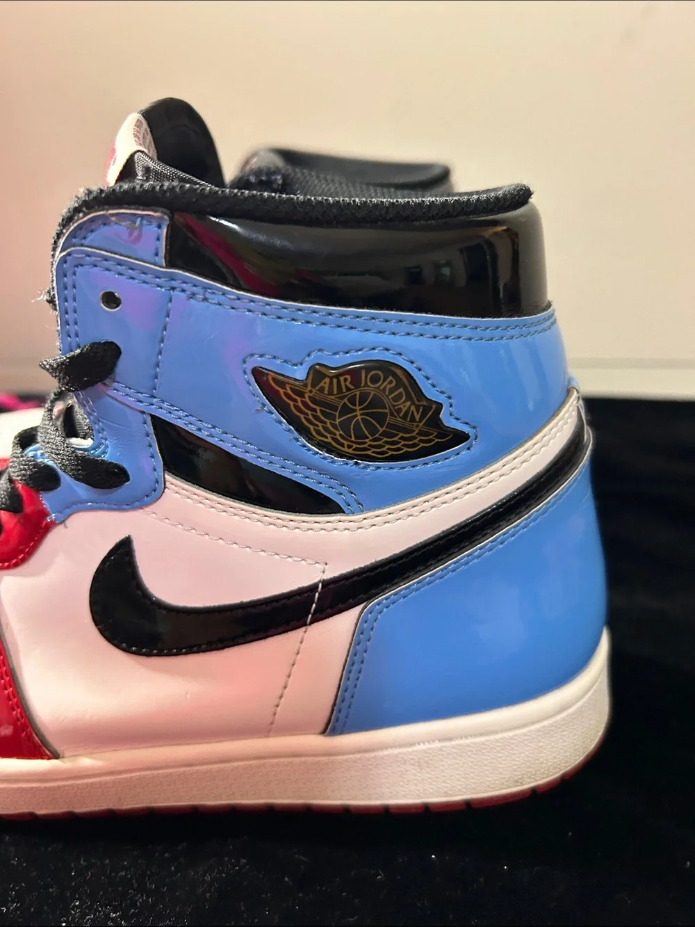 Jordan High-Top Sneakers - Red White Black Blue Retro Fearless 1s